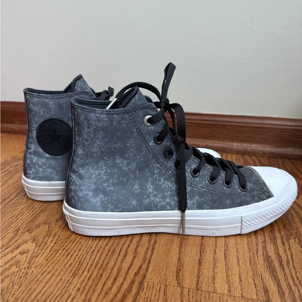 Converse Black and Gray High-Top Sneakers